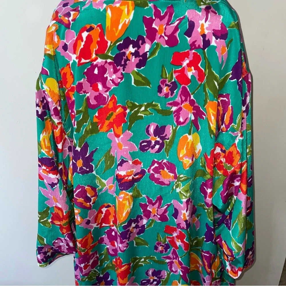 Victoria's‎ Secret Terry with Multicolor Trim ROBE OSFM Gold Label
